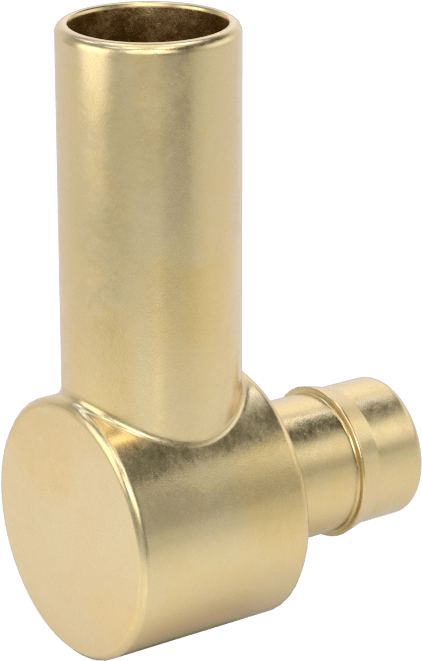 Pirinç Düşük Basınçlı Dikenli Boru Bağlantısı, 90 Derece Adaptör, 3/8“ Boru İç Çapı x 1/2” Boru Mil Dış Çapı için
