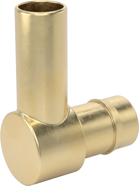 Pirinç Düşük Basınçlı Dikenli Boru Bağlantısı, 90 Derece Adaptör, 1/2“ Boru İç Çapı x 1/2” Boru Gövde Dış Çapı için