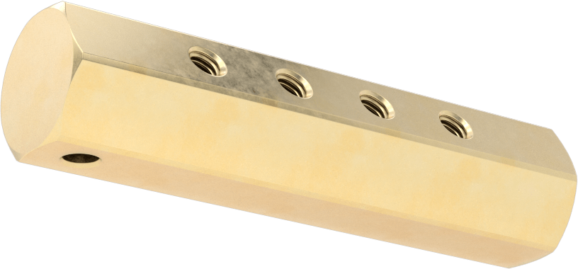Mini Altıgen Manifold, 1/4 NPT X10-32 UN/UNF (SAE)