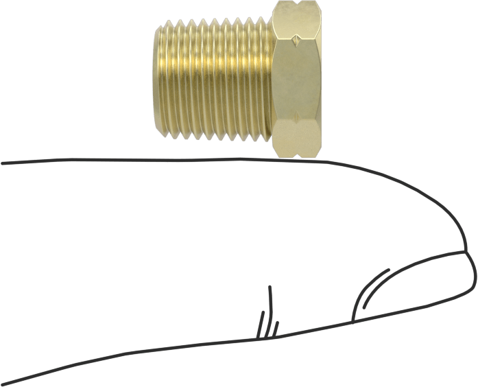 Pirinç Burç Adaptörleri, 1/8 NPT Erkek, 10-32 Dişi
