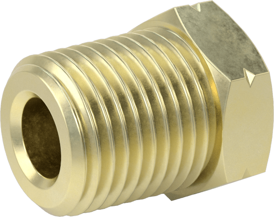 Pirinç Burç Adaptörleri, 1/8 NPT Erkek, 10-32 Dişi