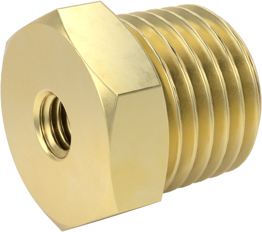 Pirinç Burç Adaptörleri, 1/4 NPT Erkek, 10-32 Dişi