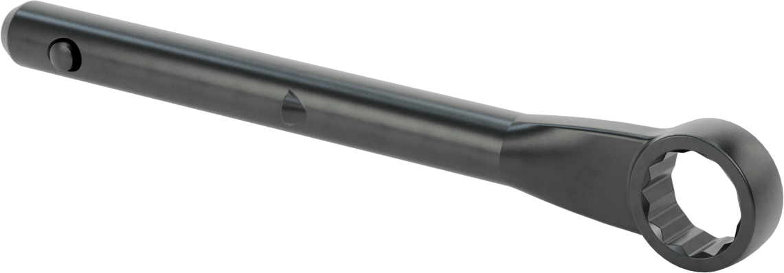 Yüksek Kaldıraçlı Kutu Anahtarı, 1-1/8" Boyut, 11-1/8" Toplam Uzunluk