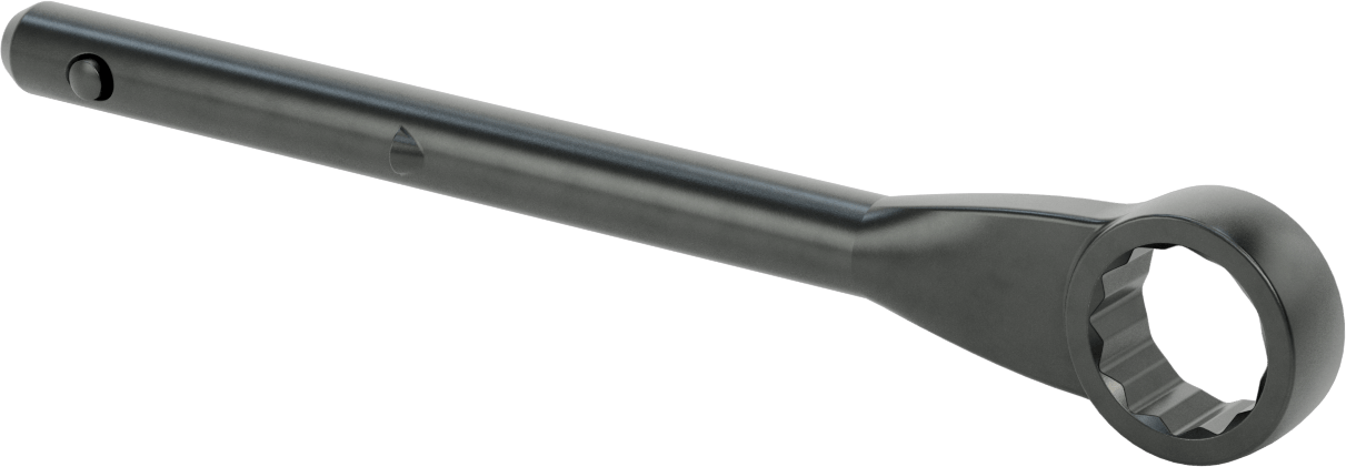 Yüksek Kaldıraçlı Kutu Anahtarı, 1-7/16" ve 36 mm Boyut, 13-3/4" Toplam Uzunluk
