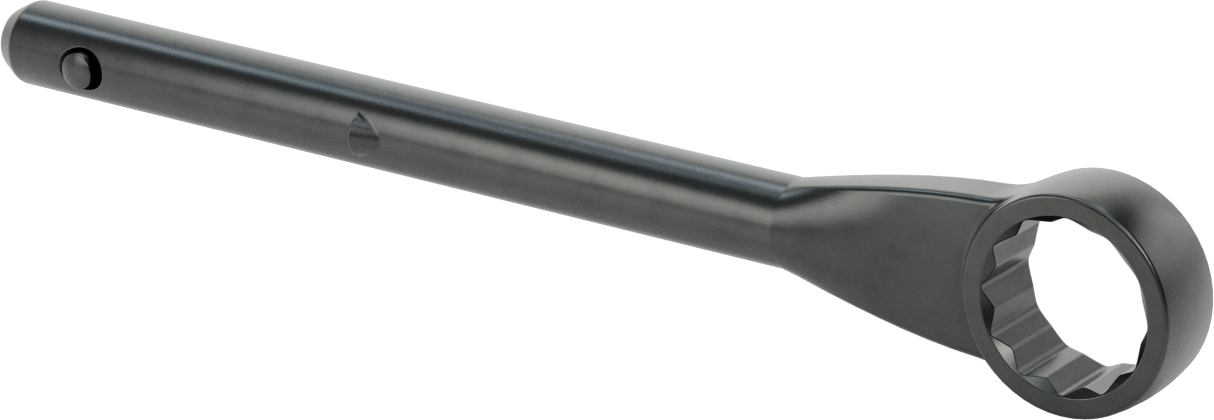 Yüksek Kaldıraçlı Kutu Anahtarı, 1-1/2" ve 38 mm Boyut, 13-3/4" Toplam Uzunluk