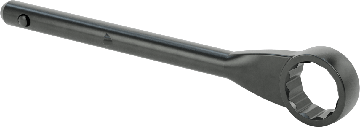 Yüksek Kaldıraçlı Kutu Anahtarı, 1-5/8" ve 41 mm Boyut, 13-3/4" Toplam Uzunluk