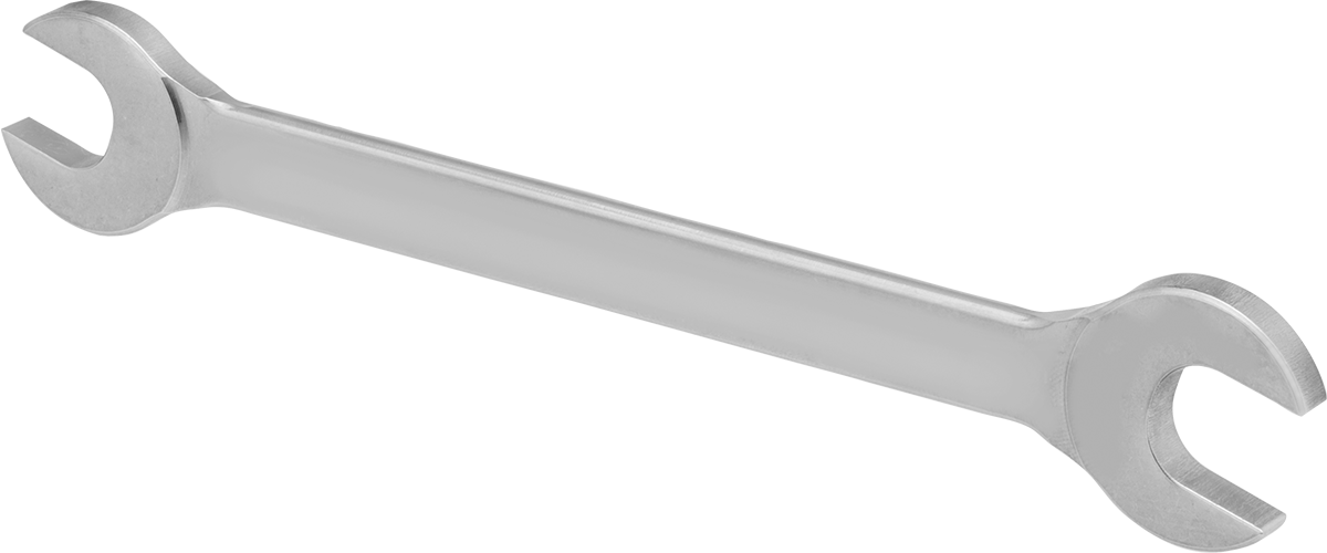 Korozyona Dayanıklı Açık Uçlu Anahtar, 3/8“ x 7/16” Boyut, 6-1/4" Toplam Uzunluk