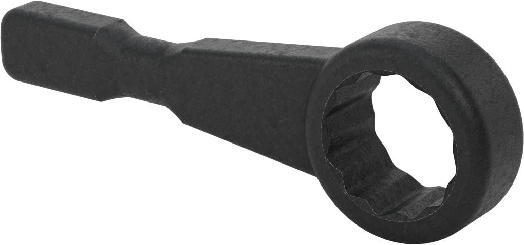 12 Uçlu Açma Darbeli Kutu Anahtarı, 43 mm, 1-11/16" Boyut, 7-7/8" Toplam Uzunluk
