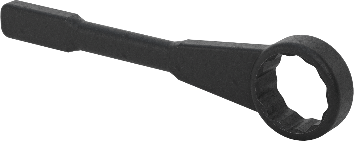 12 Uçlu Açma Darbeli Kutu Anahtarı, 1-7/8" Boyut, 11-3/8" Toplam Uzunluk