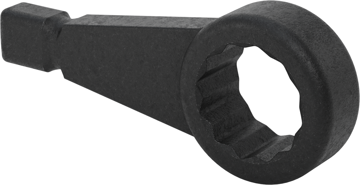 12 Uçlu Açma Darbeli Kutu Anahtarı, 4-1/8" Boyut, 16-1/4" Toplam Uzunluk