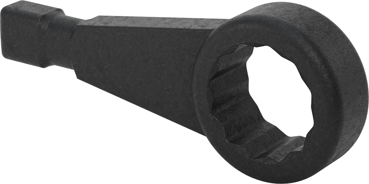 12 Uçlu Açma Darbeli Kutu Anahtarı, 4-1/2" Boyut, 18-1/4" Toplam Uzunluk