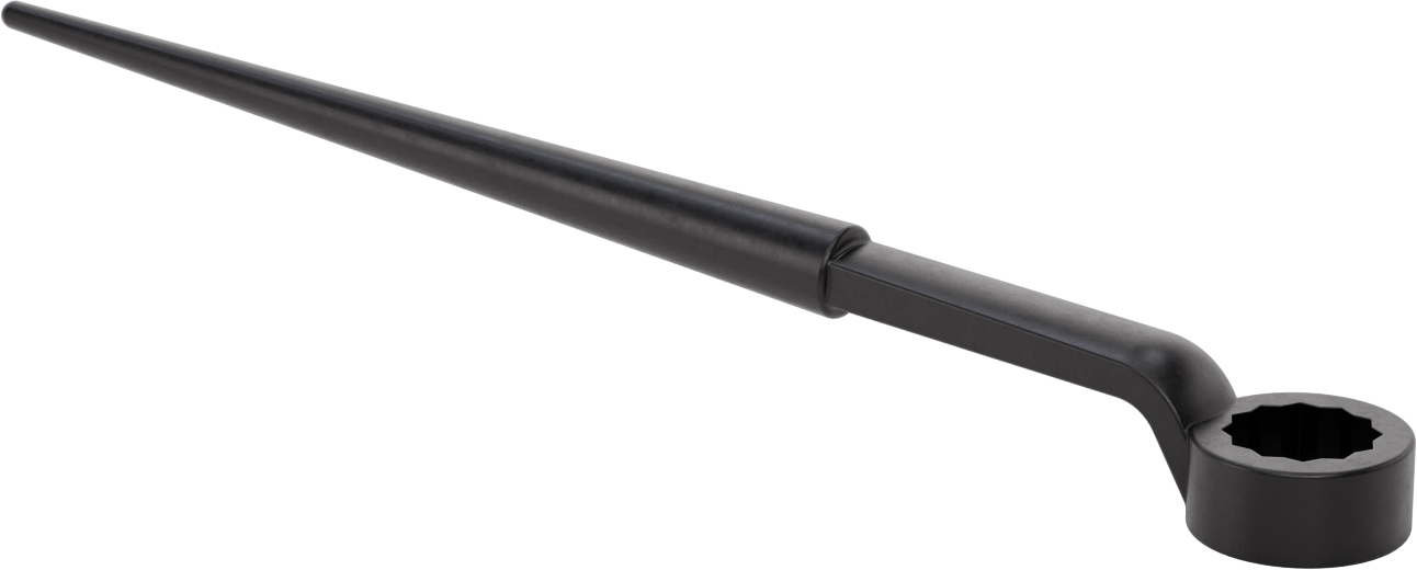 Konik Saplı Kutu Anahtarı, 1-5/8" Boyut, 21" Toplam Uzunluk