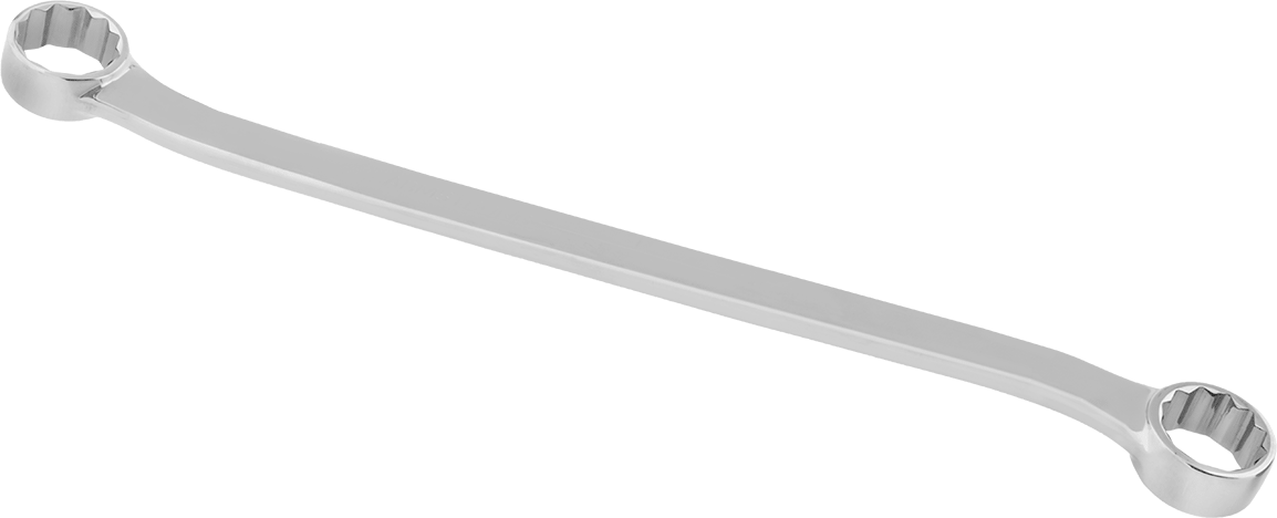 İki Başlı Kutu Anahtarı, 1-1/16“ x 1-1/8” Boyut, Mat Krom Kaplama