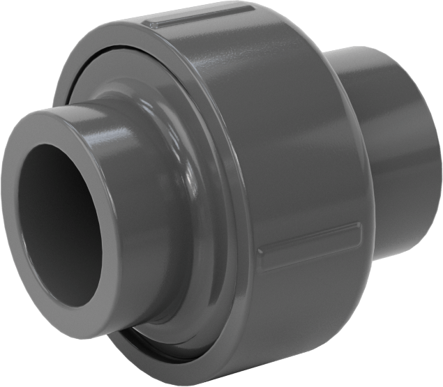 Su için Kalın Cidarlı Dişsiz PVC Birleştirme Adaptörü, 20 mm DIN Boyutu x 1/2 Boru Boyutu Dişi Soket