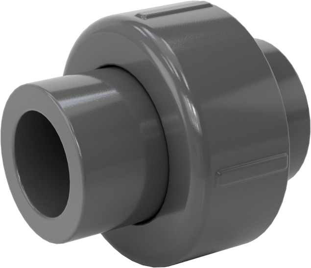Su için Kalın Cidarlı Dişsiz PVC Birleştirme Adaptörü, 20 mm DIN Boyutu x 1/2 Boru Boyutu Dişi Soket