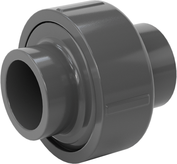 Su için Kalın Cidarlı Dişsiz PVC Birleştirme Adaptörü, 25 mm DIN Boyutu x 3/4 Boru Boyutu Dişi Soket