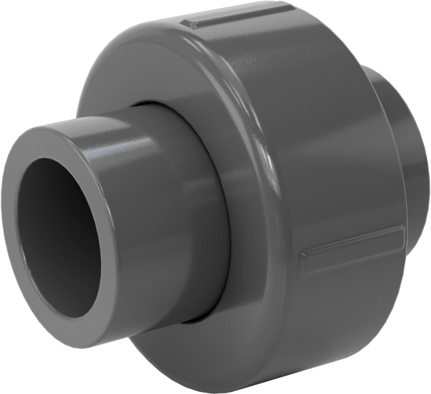 Su için Kalın Cidarlı Dişsiz PVC Birleştirme Adaptörü, 25 mm DIN Boyutu x 3/4 Boru Boyutu Dişi Soket