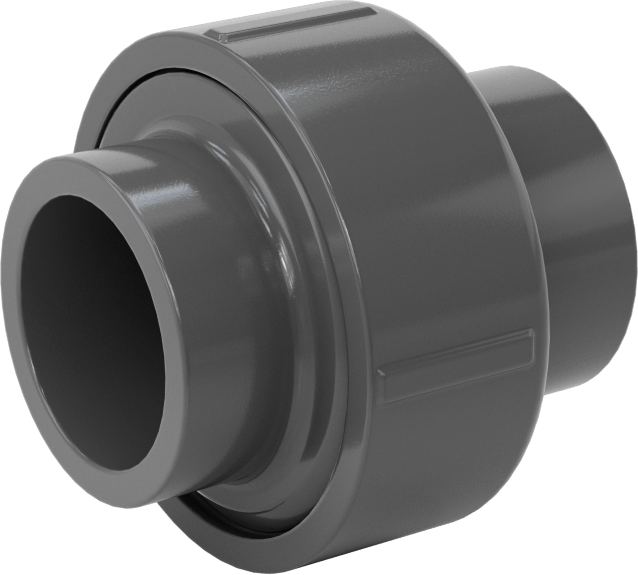 Su için Kalın Cidarlı Dişsiz PVC Birleştirme Adaptörü, 32 mm DIN Boyutu x 1 Boru Boyutu Dişi Soket