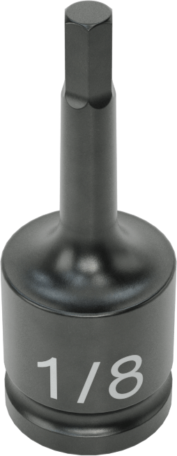 Darbe Altıgen Uçlu Soket, 1/4" Kare Tahrik, 1/8" Tahrik Boyutu