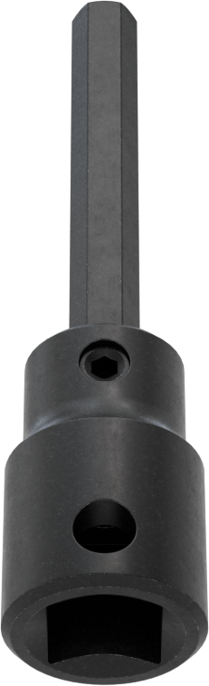 Darbe Altıgen Uçlu Soket, 3/8" Kare Tahrik, 7/32" Tahrik Boyutu