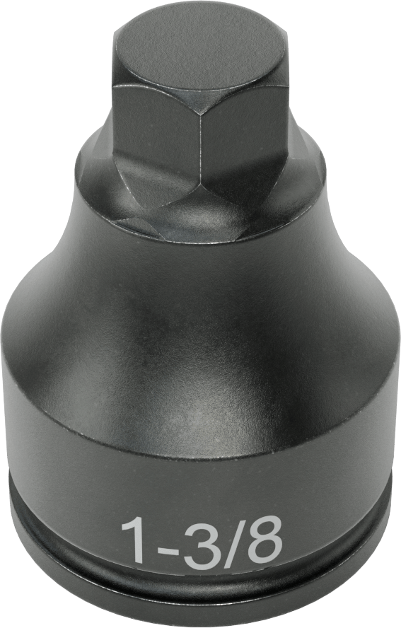 Darbe Altıgen Uçlu Soket, 1-1/2" Kare Tahrik, 1-3/8" Tahrik Boyutu
