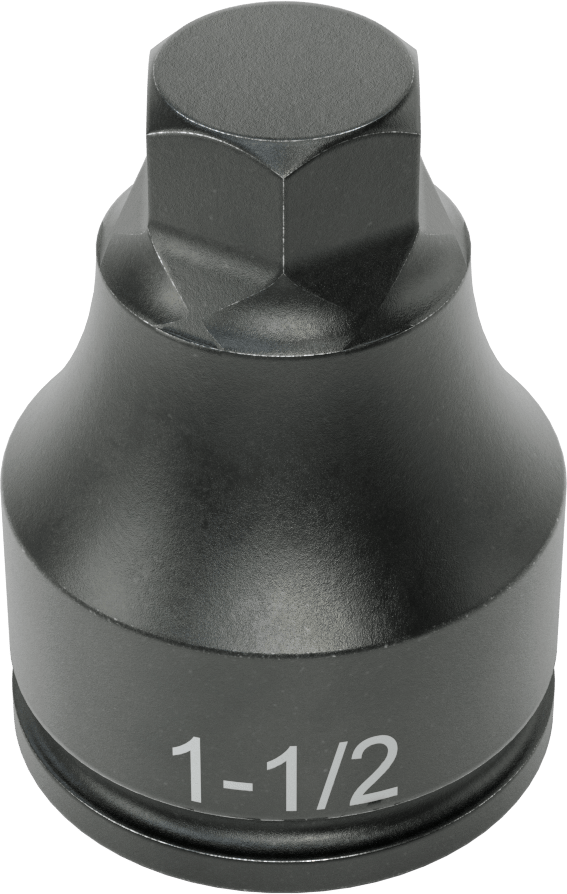 Darbe Altıgen Uçlu Soket, 1-1/2" Kare Tahrik, 1-1/2" Tahrik Boyutu
