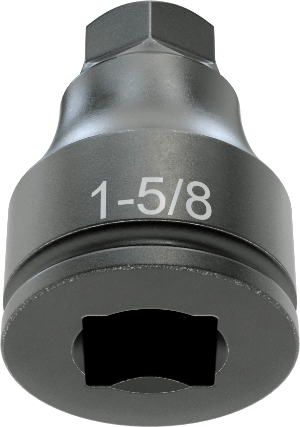 Darbe Altıgen Uçlu Soket, 1-1/2" Kare Tahrik, 1-5/8" Tahrik Boyutu
