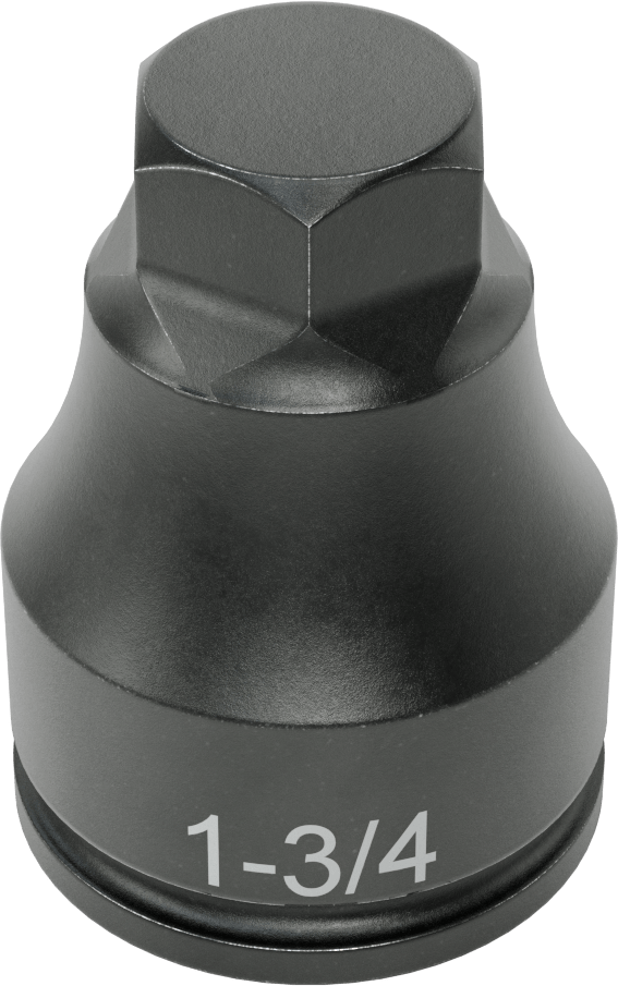 Darbe Altıgen Uçlu Soket, 1-1/2" Kare Tahrik, 1-3/4" Tahrik Boyutu