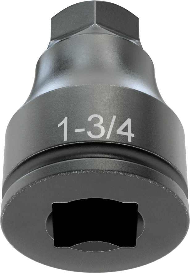 Darbe Altıgen Uçlu Soket, 1-1/2" Kare Tahrik, 1-3/4" Tahrik Boyutu