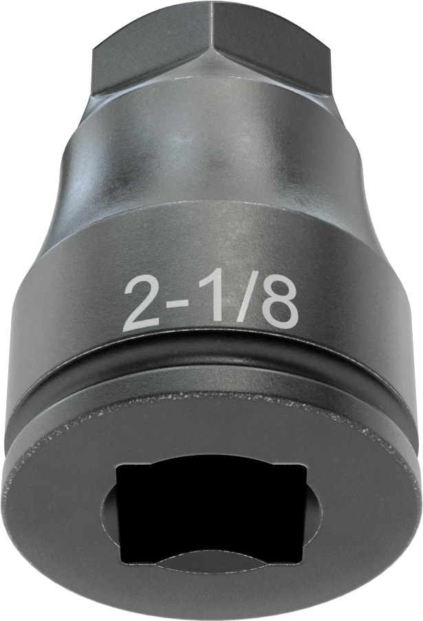 Darbe Altıgen Uçlu Soket, 1-1/2" Kare Tahrik, 2-1/8" Tahrik Boyutu