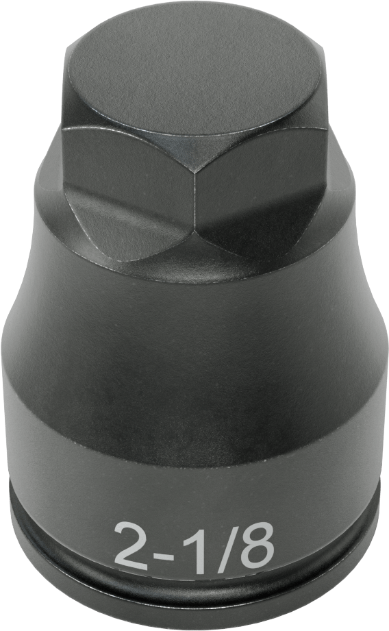 Darbe Altıgen Uçlu Soket, 1-1/2" Kare Tahrik, 2-1/8" Tahrik Boyutu