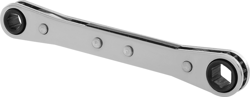 Cırcırlı Kutu Anahtarı, 2 başlık ve 6 noktalı açıklıklı, 1/4“ x 5/16” Boyut