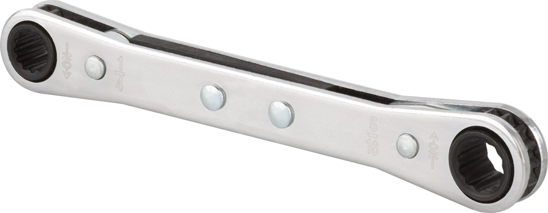 Cırcırlı Kutu Anahtarı, 2 Başlık ve 12 Noktalı Açıklıklı, 1/4“ x 5/16” Boyut