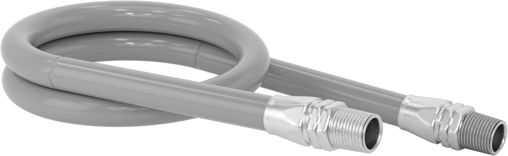 Düşük Sıcaklık için Esnek Geri Çekilebilir Hava Hortumu, 3/8 x 3/8 Pirinç NPT Erkek, 3/8" ID, 9/16" OD, 4 Fit Uzunluk