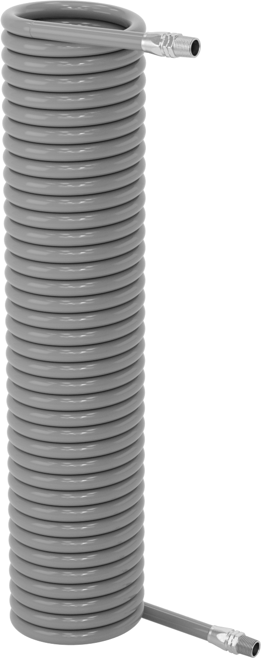 Düşük Sıcaklık için Esnek Geri Çekilebilir Hava Hortumu, 3/8 x 3/8 Pirinç NPT Erkek, 3/8" ID, 9/16" OD, 42 Fit Uzunluk