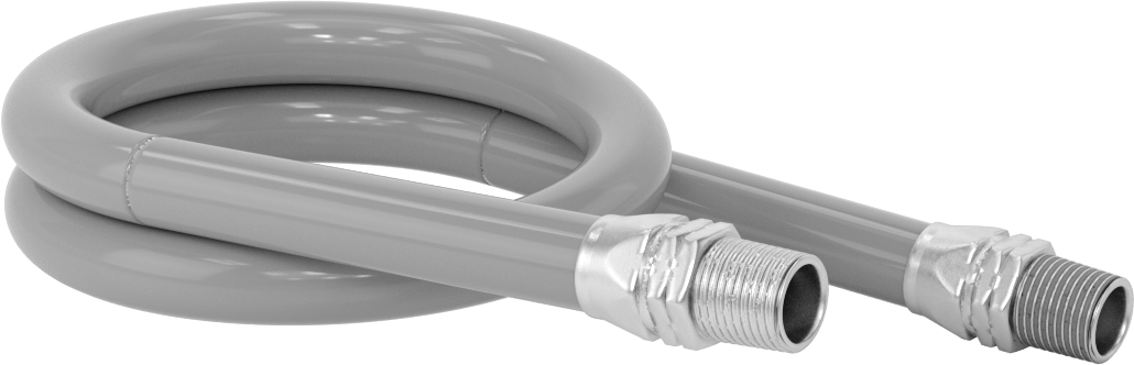 Düşük Sıcaklık için Esnek Geri Çekilebilir Hava Hortumu, 1/2 x 1/2 Pirinç NPT Erkek, 1/2" ID, 3/4" OD, 4 Fit Uzunluk