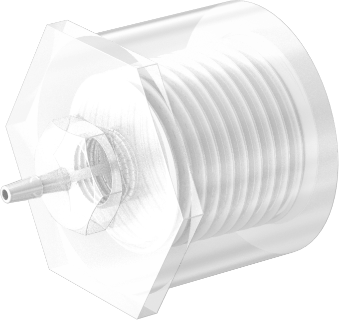 Hava ve Su için Sıkı Sızdırmaz Dikenli Boru Bağlantı Parçası, 1/16" İç Çaplı Boru x 1/2 NPT Dişi için Naylon Adaptör