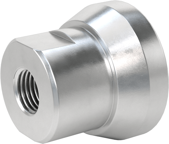 Hortum Hatları için Yuvarlak Manifold, Air ile Kullanım, Su ve Hidrolik Sıvı, Alüminyum, 1/4 x 1/8 NPT