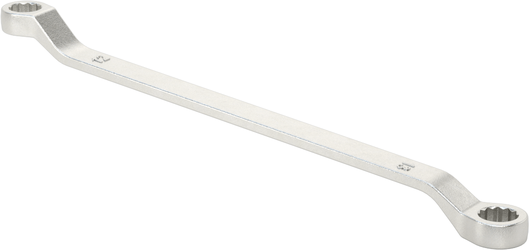 Derin Ofsetli Kutu Anahtarı, 12 mm x 13 mm Boyut, 9-1/2" Toplam Uzunluk