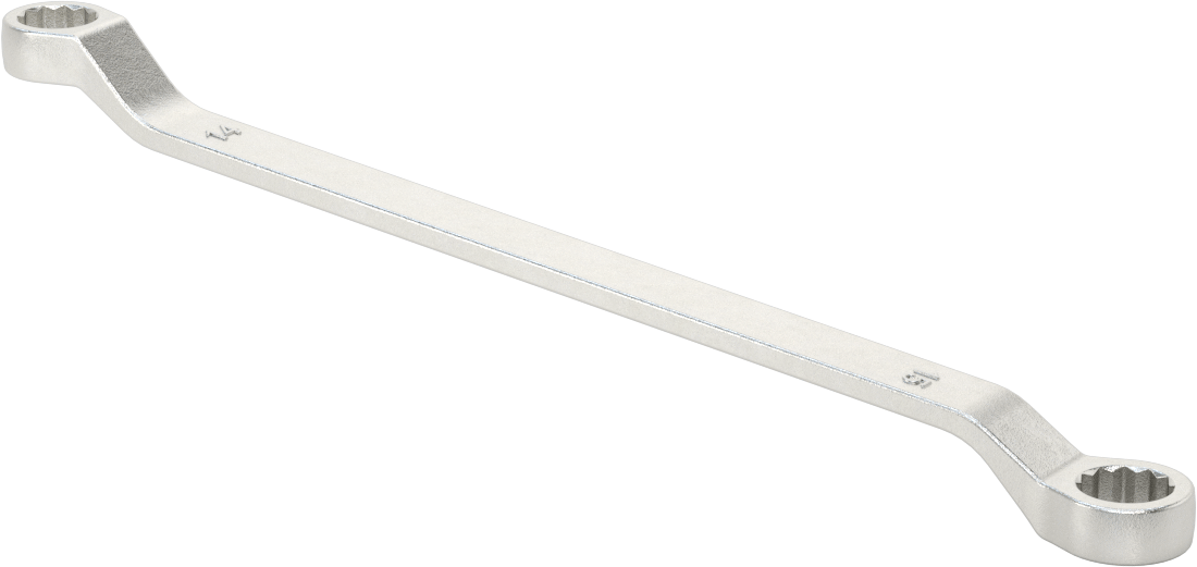 Derin Ofsetli Kutu Anahtarı, 14 mm x 15 mm Boyut, 10-3/8" Toplam Uzunluk