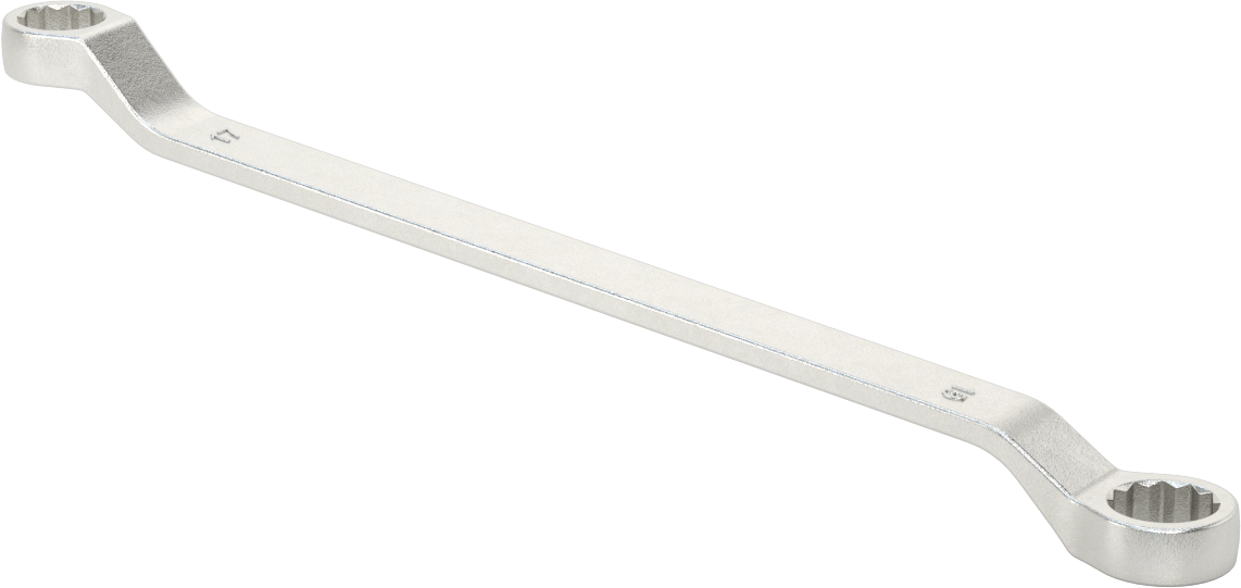 Derin Ofsetli Kutu Anahtarı, 17 mm x 19 mm Boyut, 11-7/8" Toplam Uzunluk