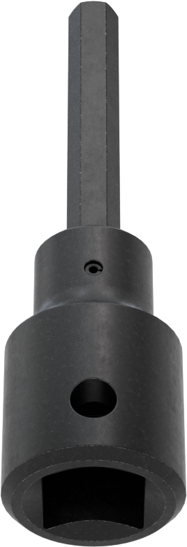 Darbe Altıgen Uçlu Soket, 1/2" Kare Tahrik, 1/4" Tahrik Boyutu