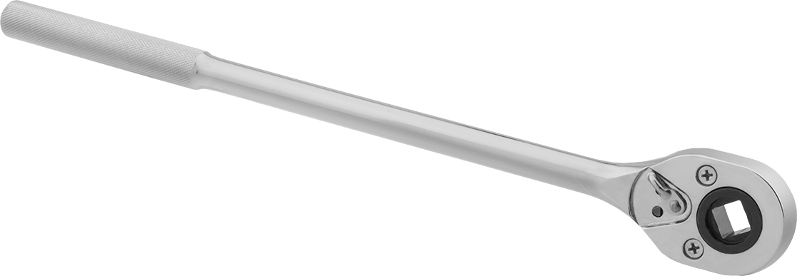 Cırcırlı Kutu Anahtarı, 4 Noktalı Açıklık, 1/2" Boyut, 16" Toplam Uzunluk