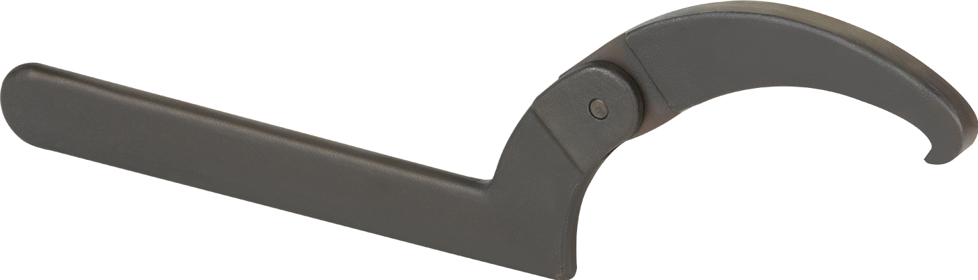 Yan Taraftaki Yivler için Ayarlanabilir Kanca Anahtarı, 6-1/8“ ila 8-3/4” daire çapı için