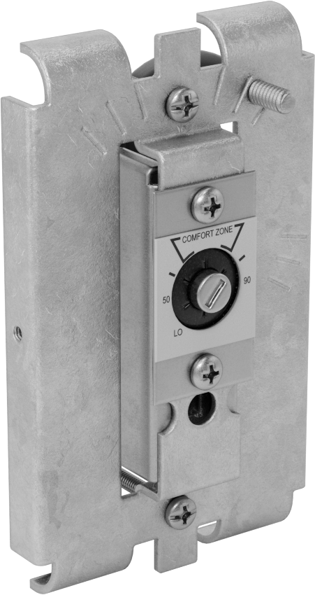 Thermostat with Tamper-Resistant Guard Removed