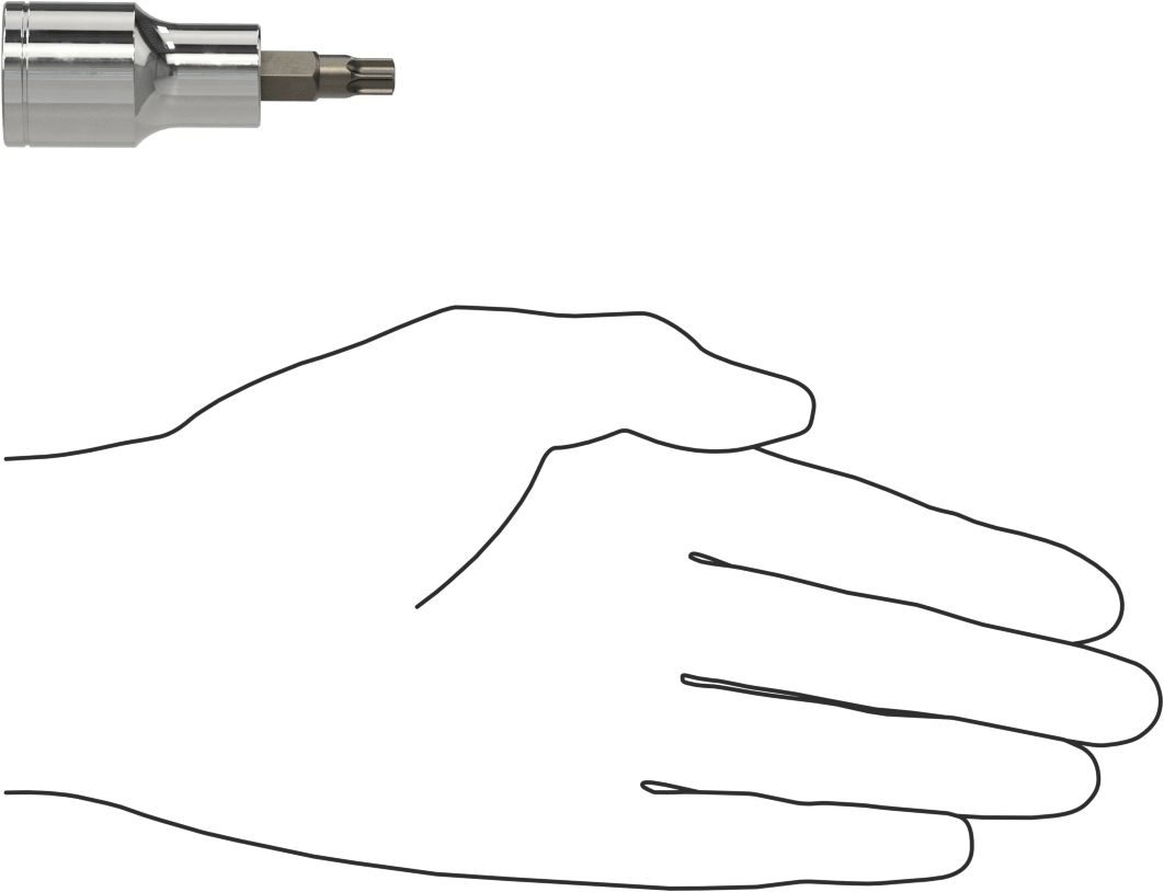 Torx Uç Soketi, 1/2" Kare Tahrik, T40 Boyutu