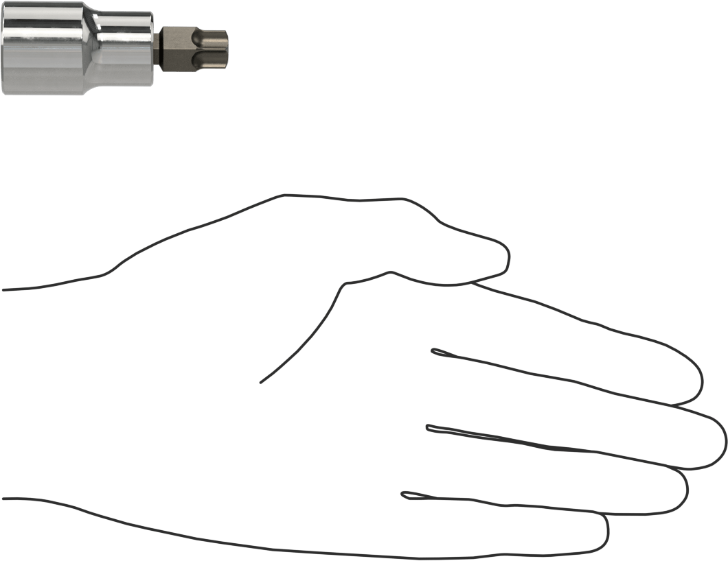 Torx Uç Soketi, 1/2" Kare Tahrik, T55 Boyutu