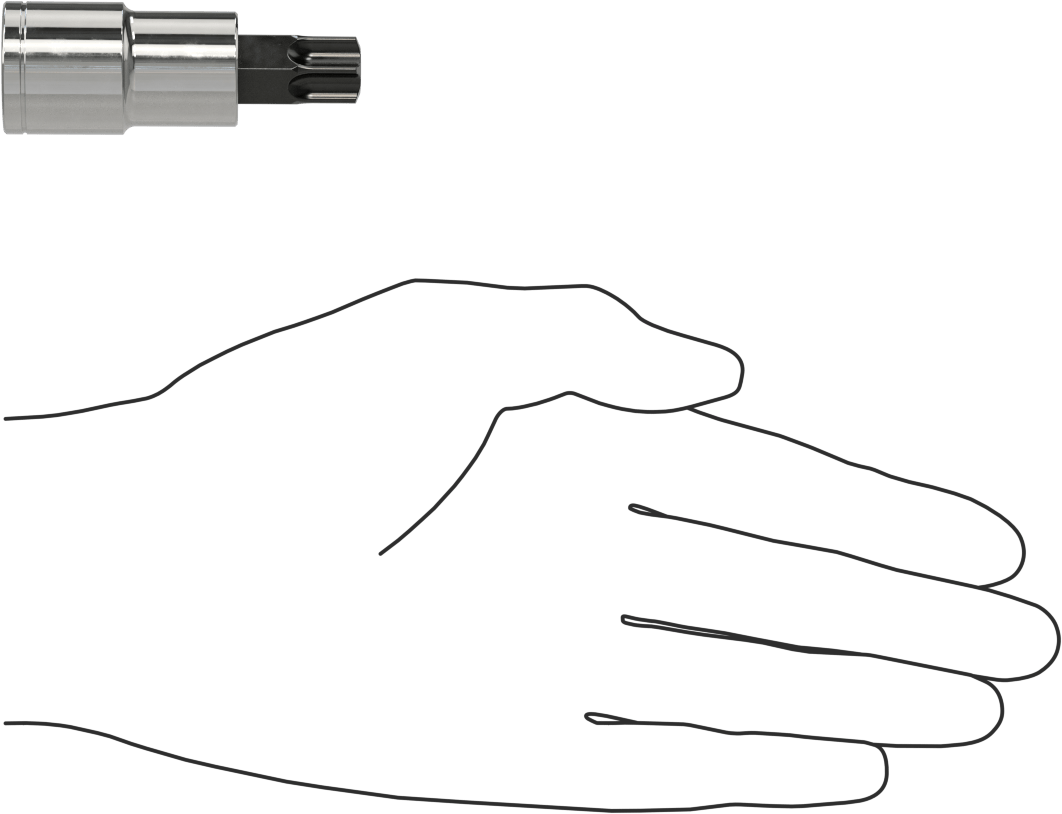 Torx Uç Soketi, 1/2" Kare Tahrik, T60 Boyutu