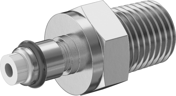 Hava için Yüksek Basınçlı Pirinç Hızlı Bağlantı Kesme Boru Bağlantısı, Kapatma Valfli Plug, 1/8 Kaplin Boyutu x 1/4 NPT Erkek