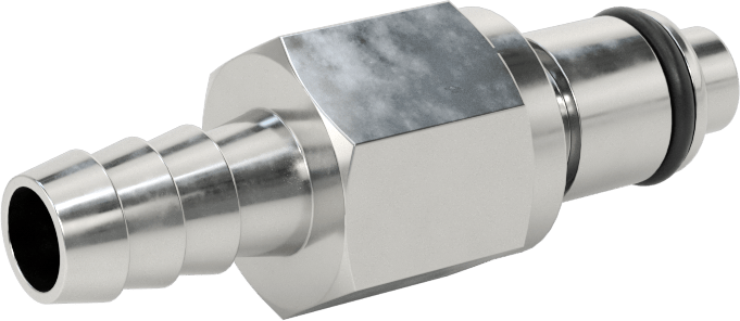 Hava için Yüksek Basınçlı Pirinç Hızlı Bağlantı Kesme Boru Bağlantısı, Kapatma Valfli Plug, 1/4 Kaplin Boyutu, 5/16" Boru İç Çapı için